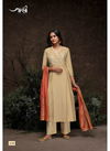 Beige Colour Jansi Aaria Silk Festive Wear Readymade Salwar Kameez J-14